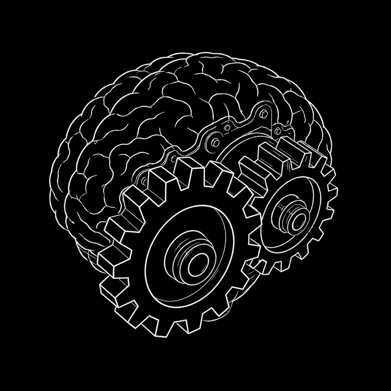 Abstract brain illustration representing custom AI automation